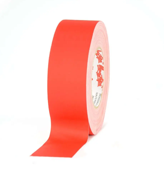 Клейка стрічка Le Mark флуоресцентна TAPE FLUORESCENT Red 10mm X 25m (PROGAFF10R)