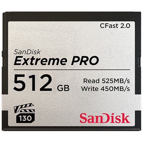 Карта пам'яті SanDisk 512GB Extreme PRO CFAST 2.0 512GB 525MB/s VPG130