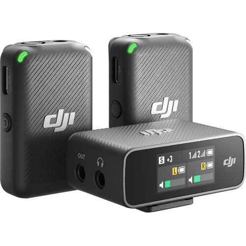 Компактна цифрова бездротова мікрофонна система/рекордер DJI Mic для 2 осіб для камери та