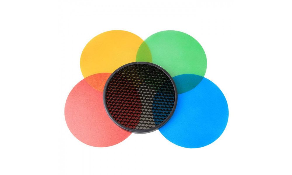 Набір гелевих фільтрів Godox Flash Color Gel Pack & Reflector Grid AD-S11/AD-S12