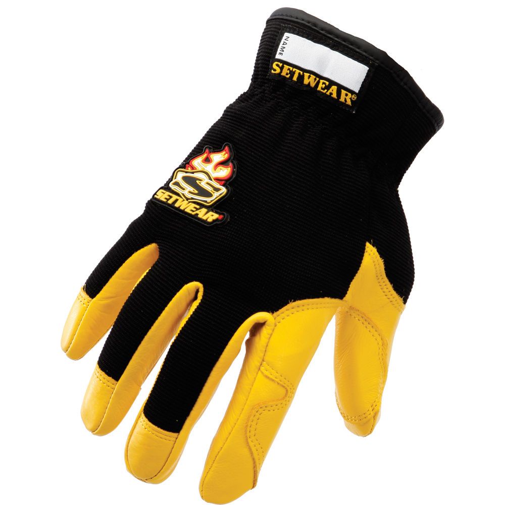 Setwear Pro Leather Gloves (Large, Black)