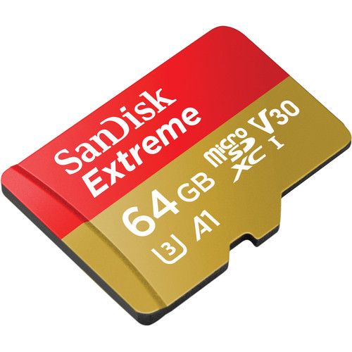 Карта памяти SanDisk 64GB Extreme UHS-I microSDXC с SD Adapter