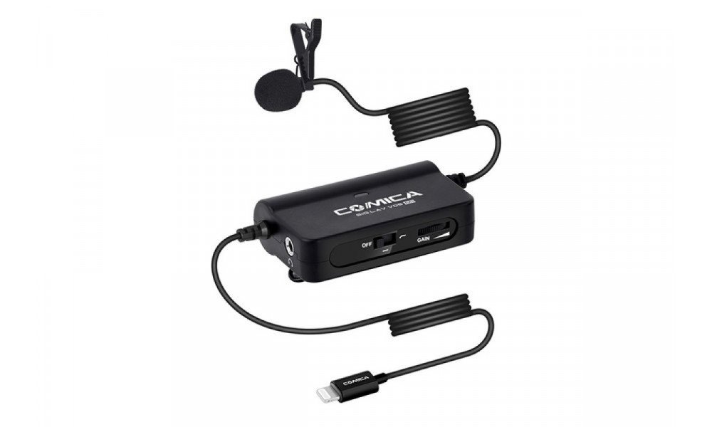 Петличний мікрофон COMICA CVM-V05 MI з Lightning