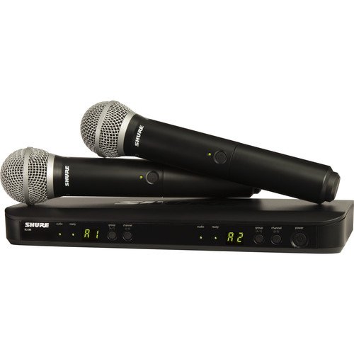 Двухканальная беспроводная портативная микрофонная система Shure BLX288/PG58-H8E (518-542 MHz)